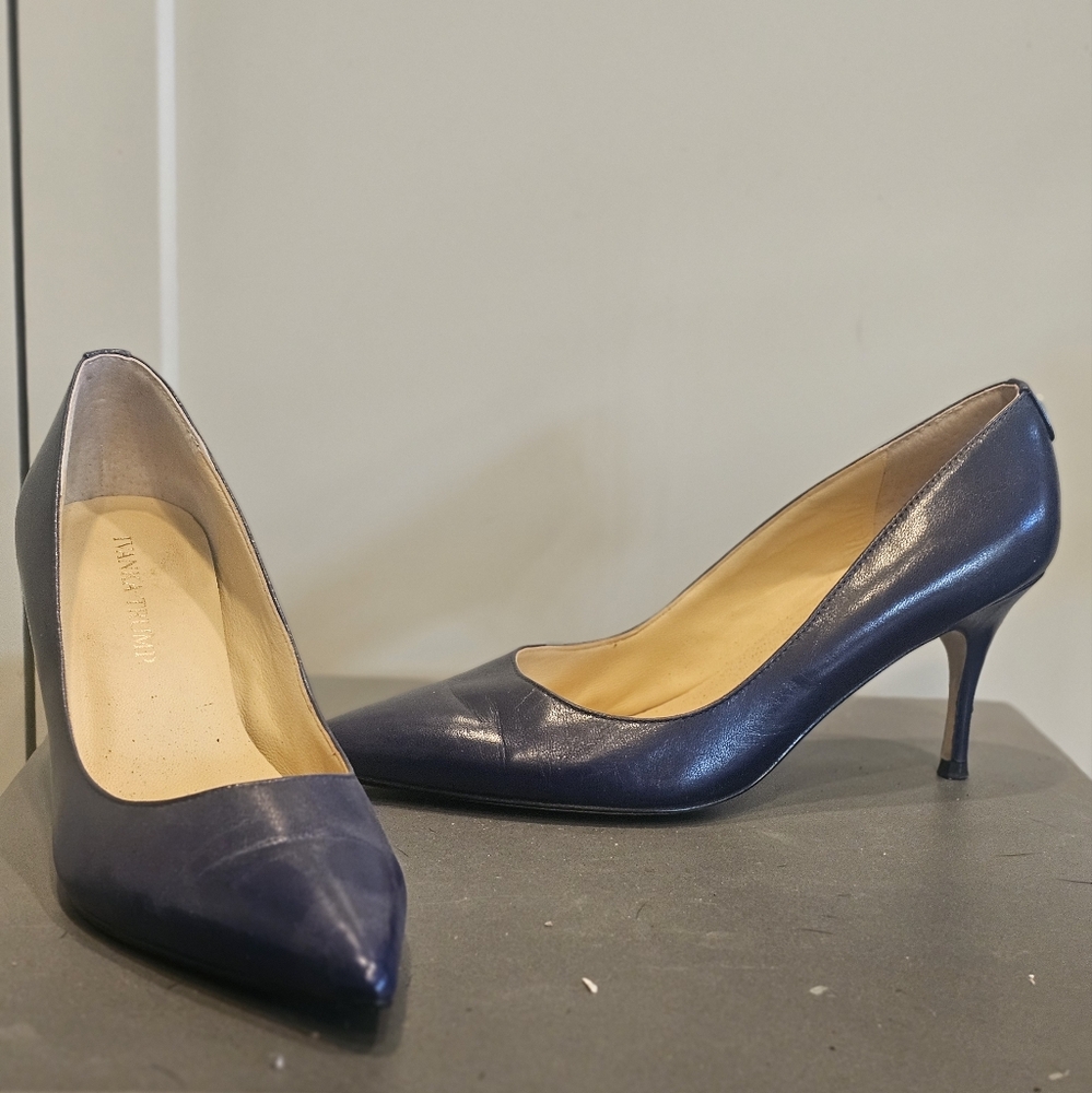 Ivanka Trump Heels. Size 6.5. Color - Ink Blue